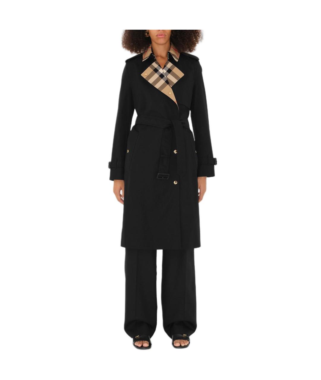 BURBERRY Черный тренч/плащ, фото 2