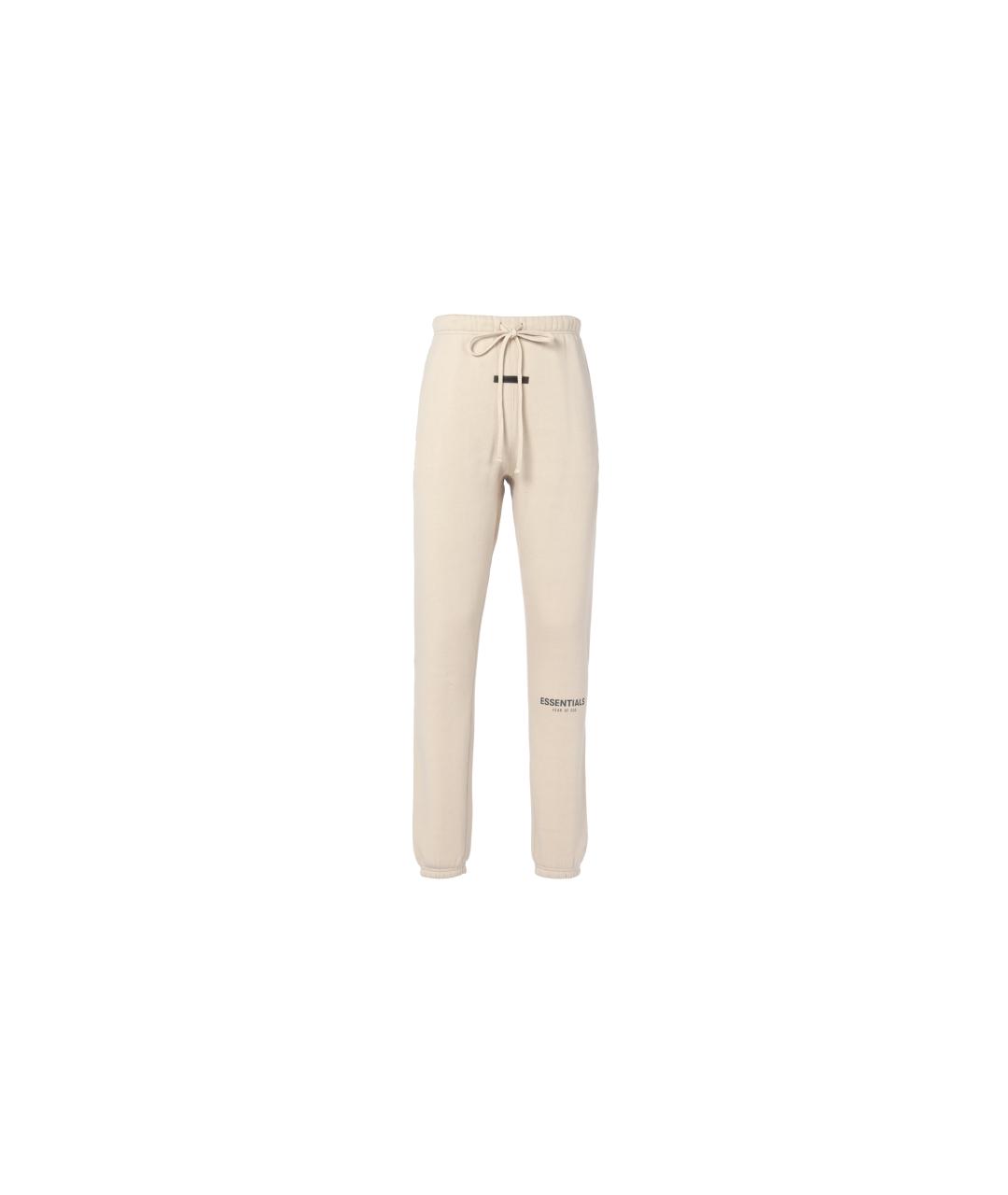 FEAR OF GOD ESSENTIALS Бежевые хлопковые повседневные брюки, фото 1