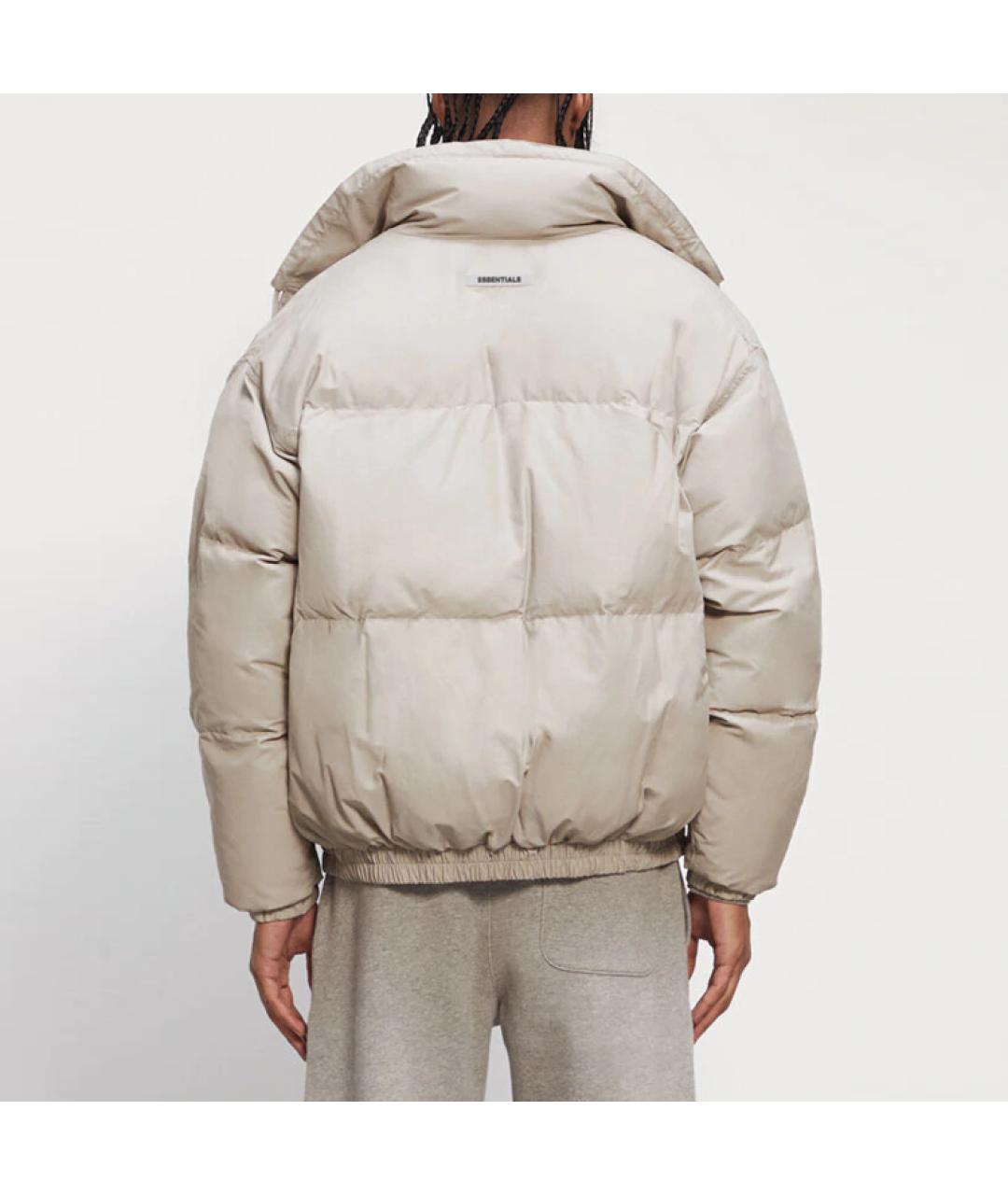 FEAR OF GOD ESSENTIALS Бежевый пуховик, фото 3
