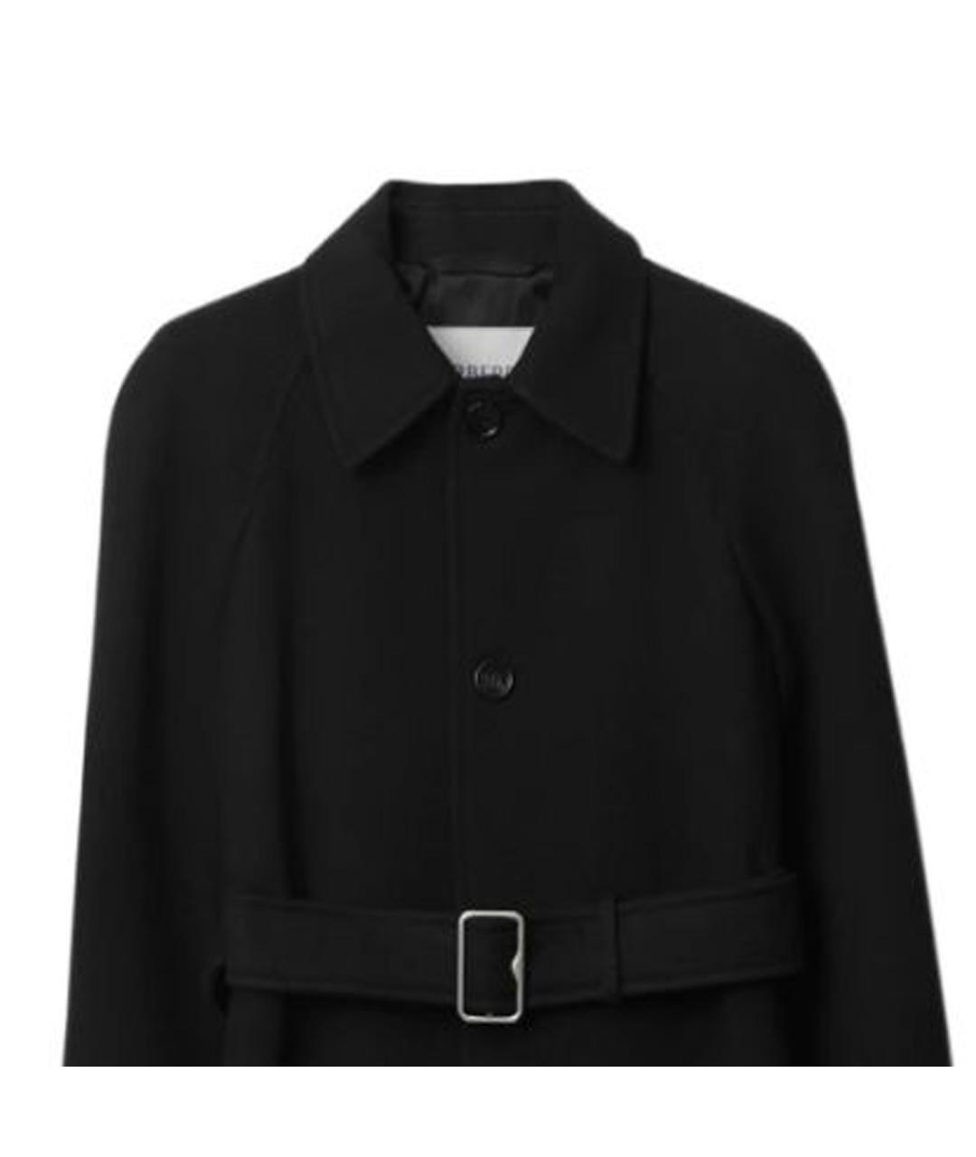 BURBERRY Черное пальто, фото 2