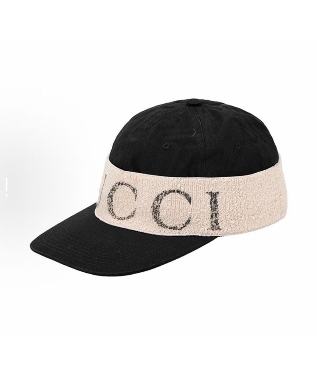 GUCCI Черная хлопковая кепка, фото 6