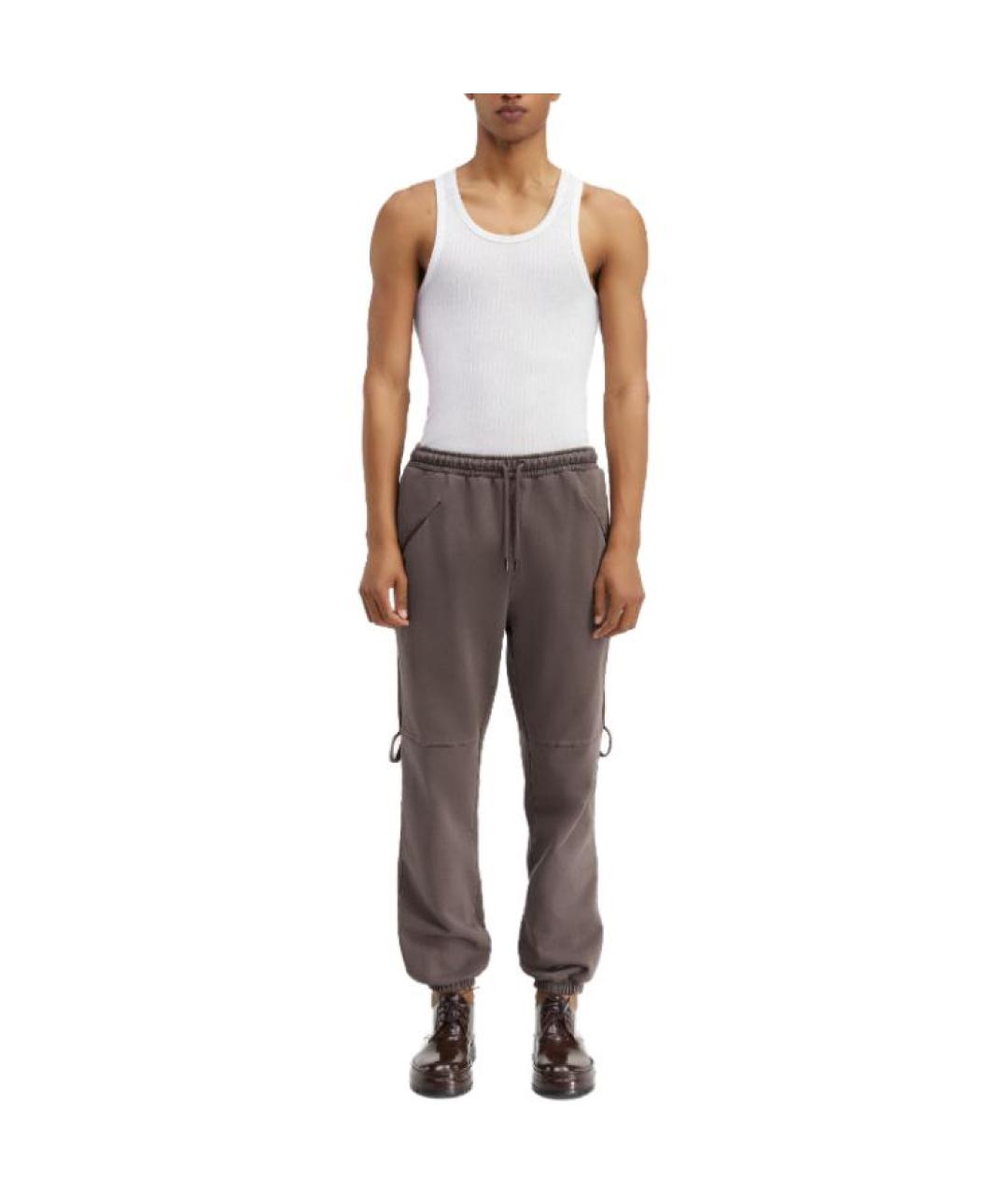 JACQUEMUS Антрацитовые повседневные брюки, фото 2