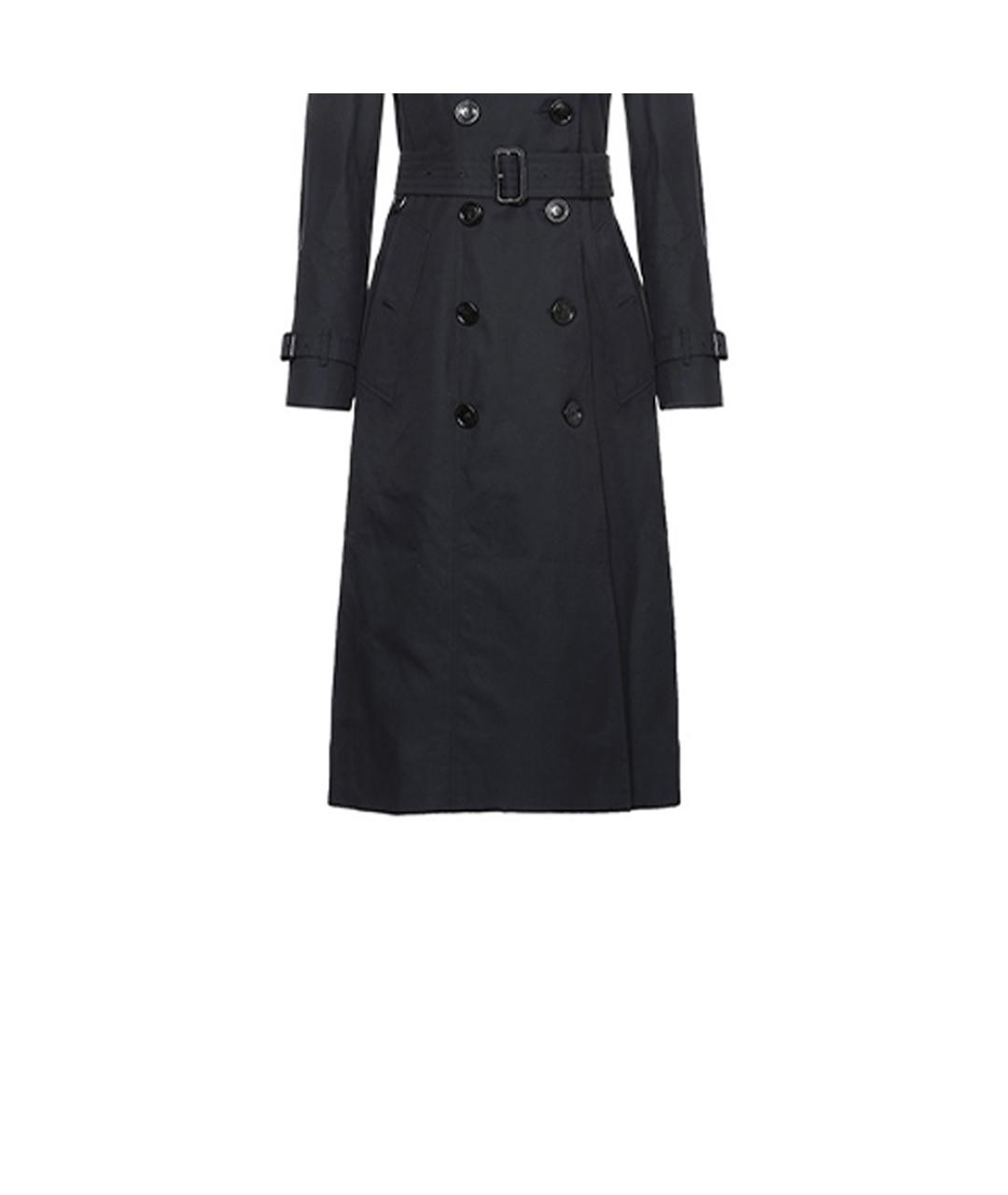 BURBERRY Темно-синий хлопковый тренч/плащ, фото 6