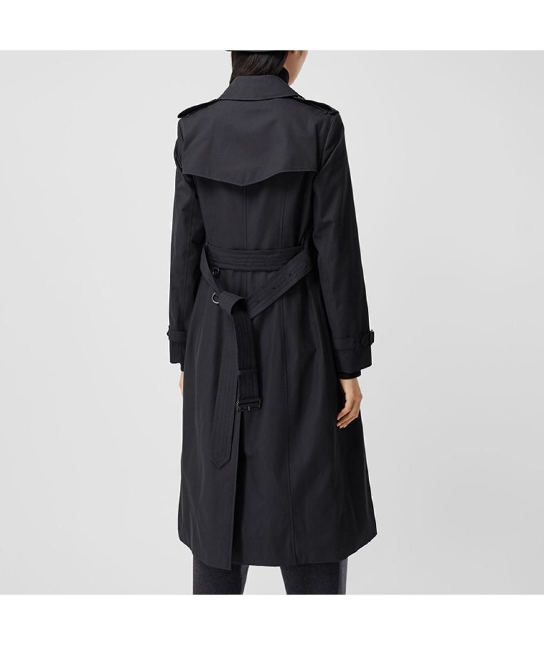 BURBERRY Темно-синий хлопковый тренч/плащ, фото 4