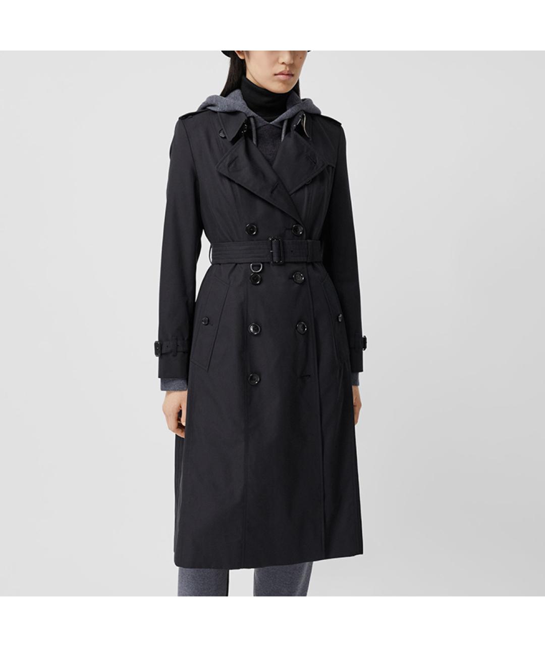 BURBERRY Темно-синий хлопковый тренч/плащ, фото 3