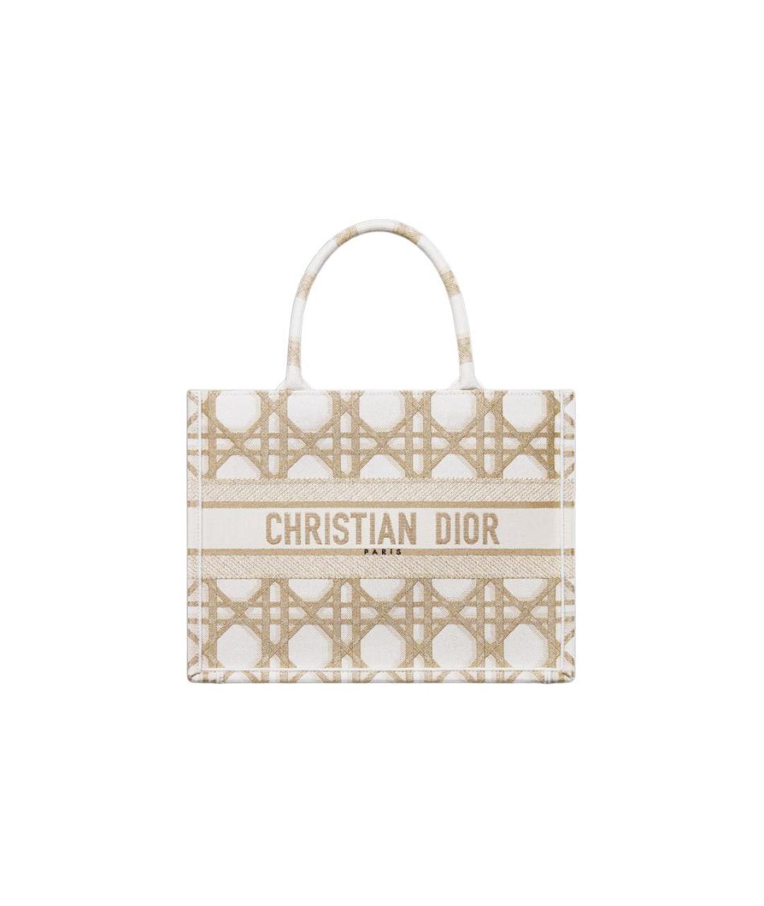 CHRISTIAN DIOR Бежевая сумка с короткими ручками, фото 1