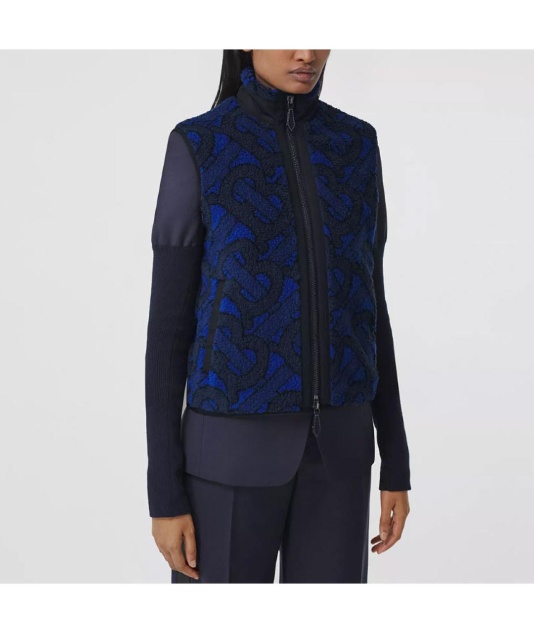 BURBERRY Темно-синий жилет, фото 4