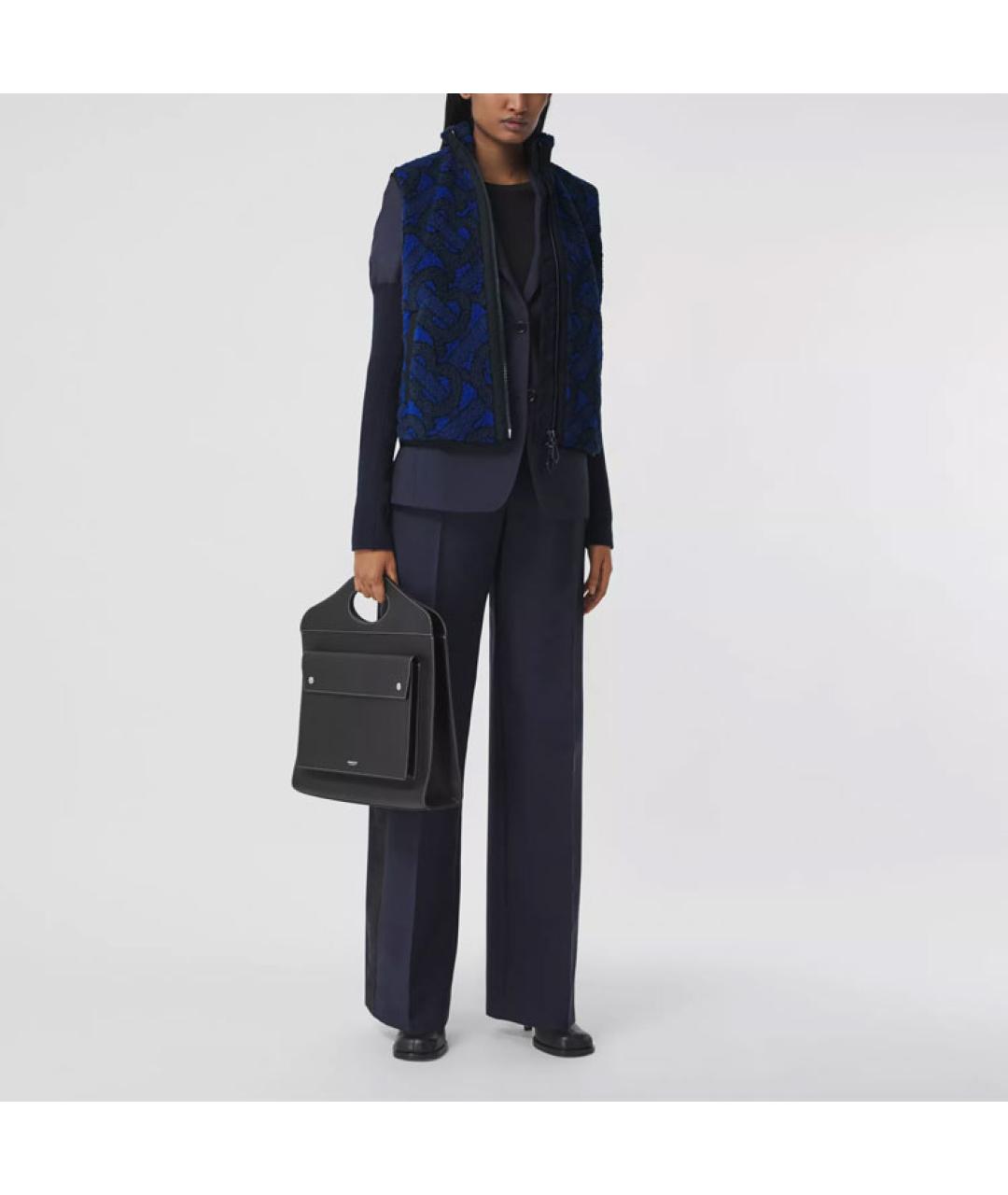 BURBERRY Темно-синий жилет, фото 3