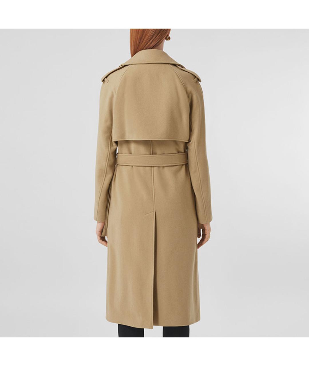 BURBERRY Бежевое кашемировое пальто, фото 4