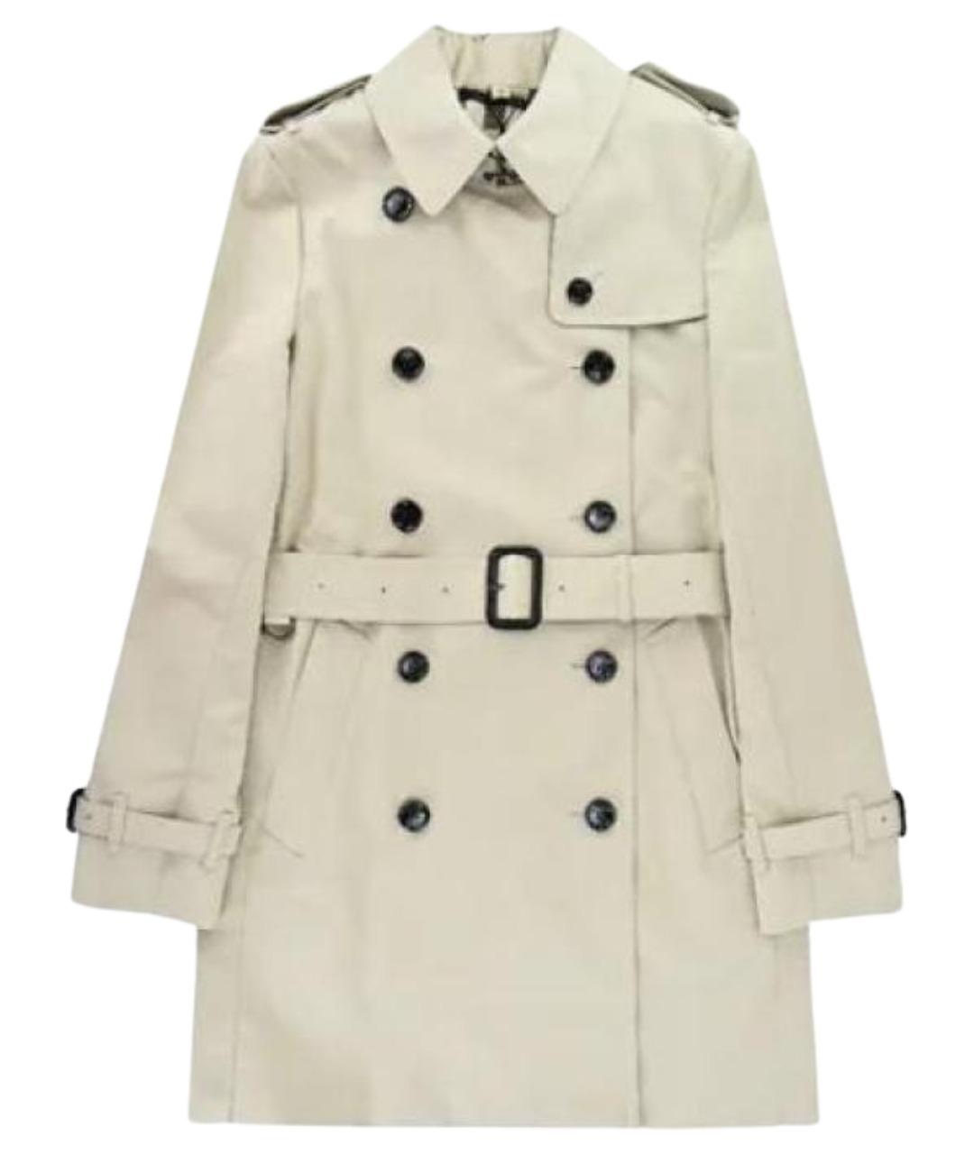 BURBERRY Хаки пальто, фото 1