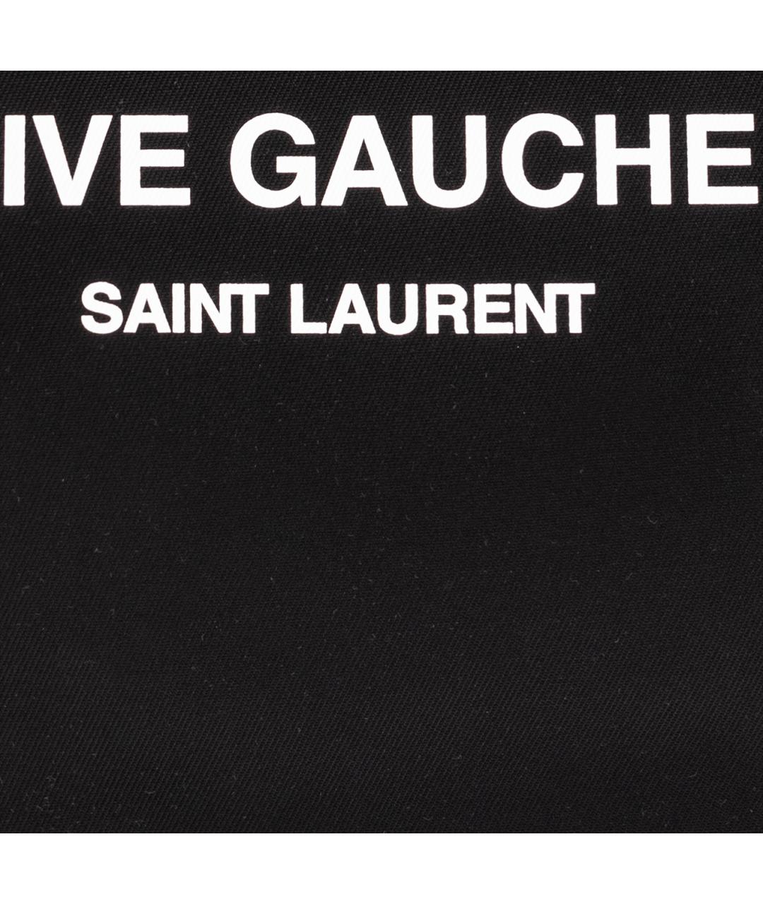 SAINT LAURENT Черная сумка тоут, фото 5