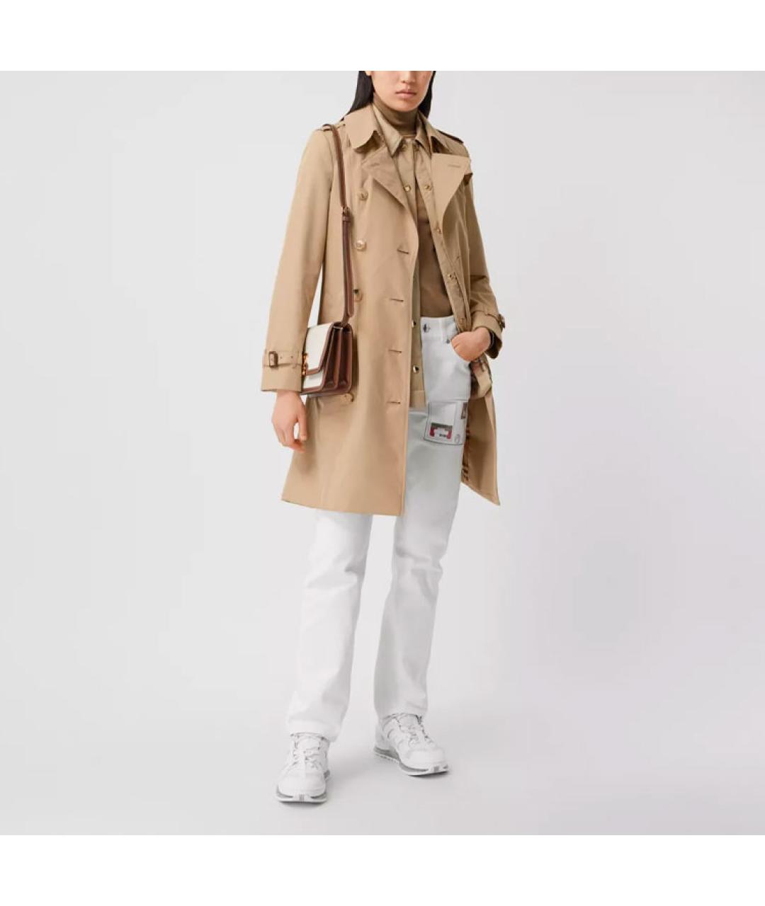 BURBERRY Хаки хлопковый тренч/плащ, фото 4