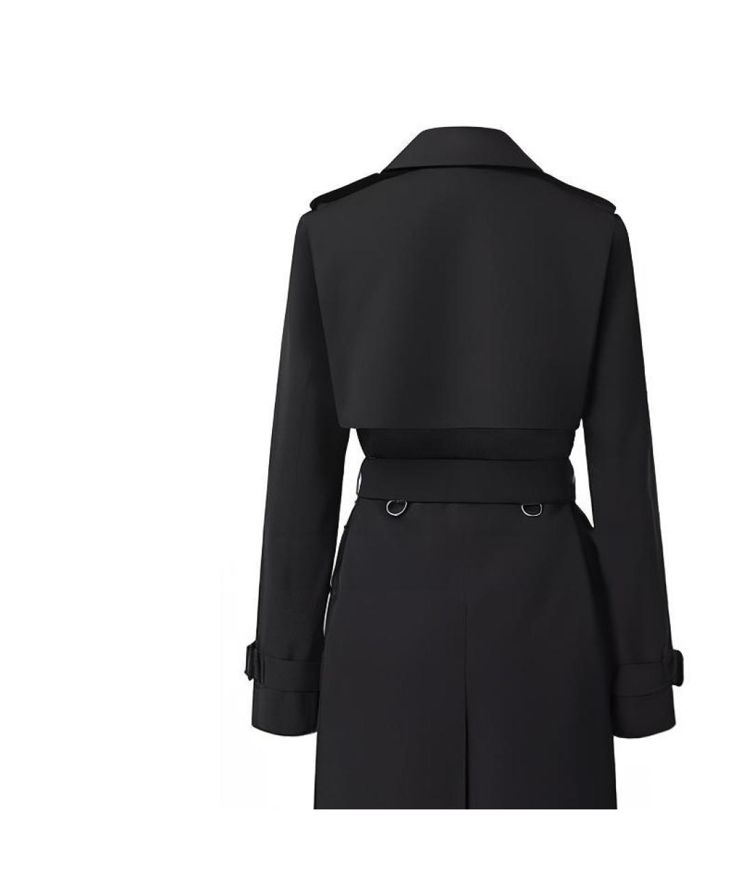 BURBERRY Черный хлопковый тренч/плащ, фото 6