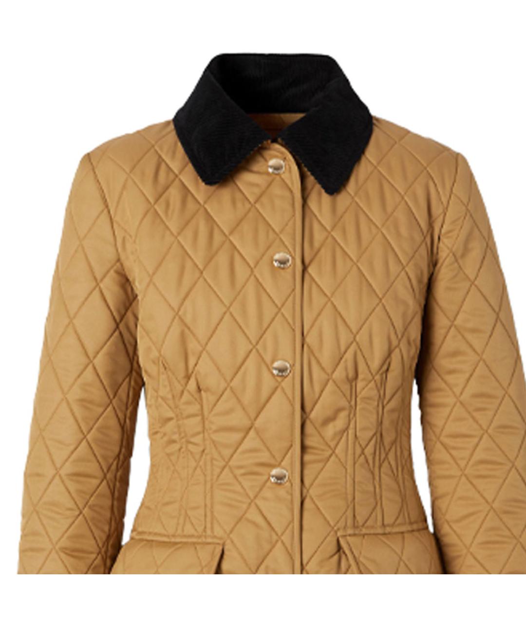 BURBERRY Горчичный пуховик, фото 6