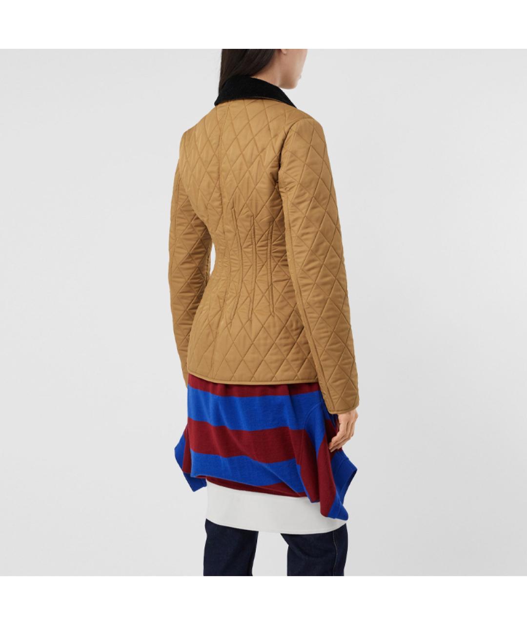 BURBERRY Горчичный пуховик, фото 4
