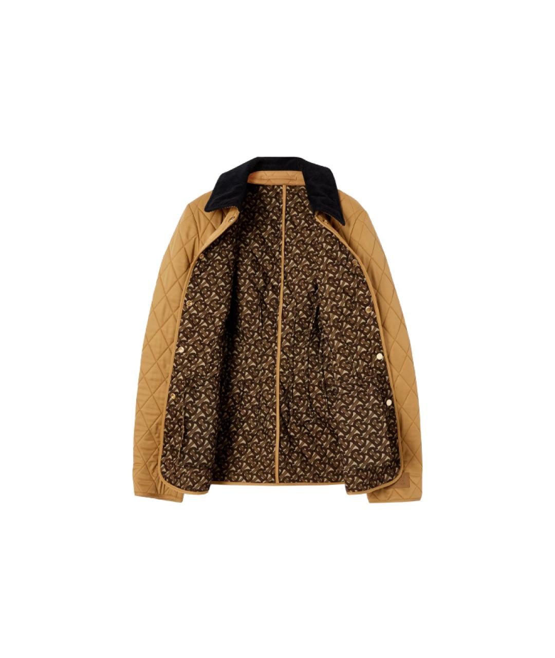 BURBERRY Горчичный пуховик, фото 2