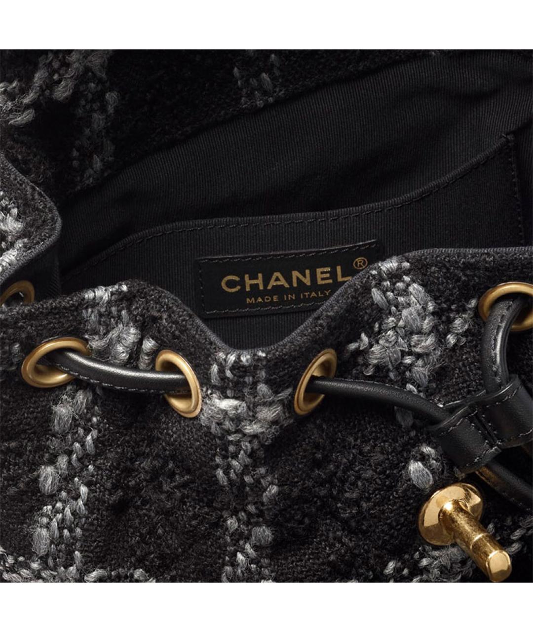 CHANEL Черный рюкзак, фото 4