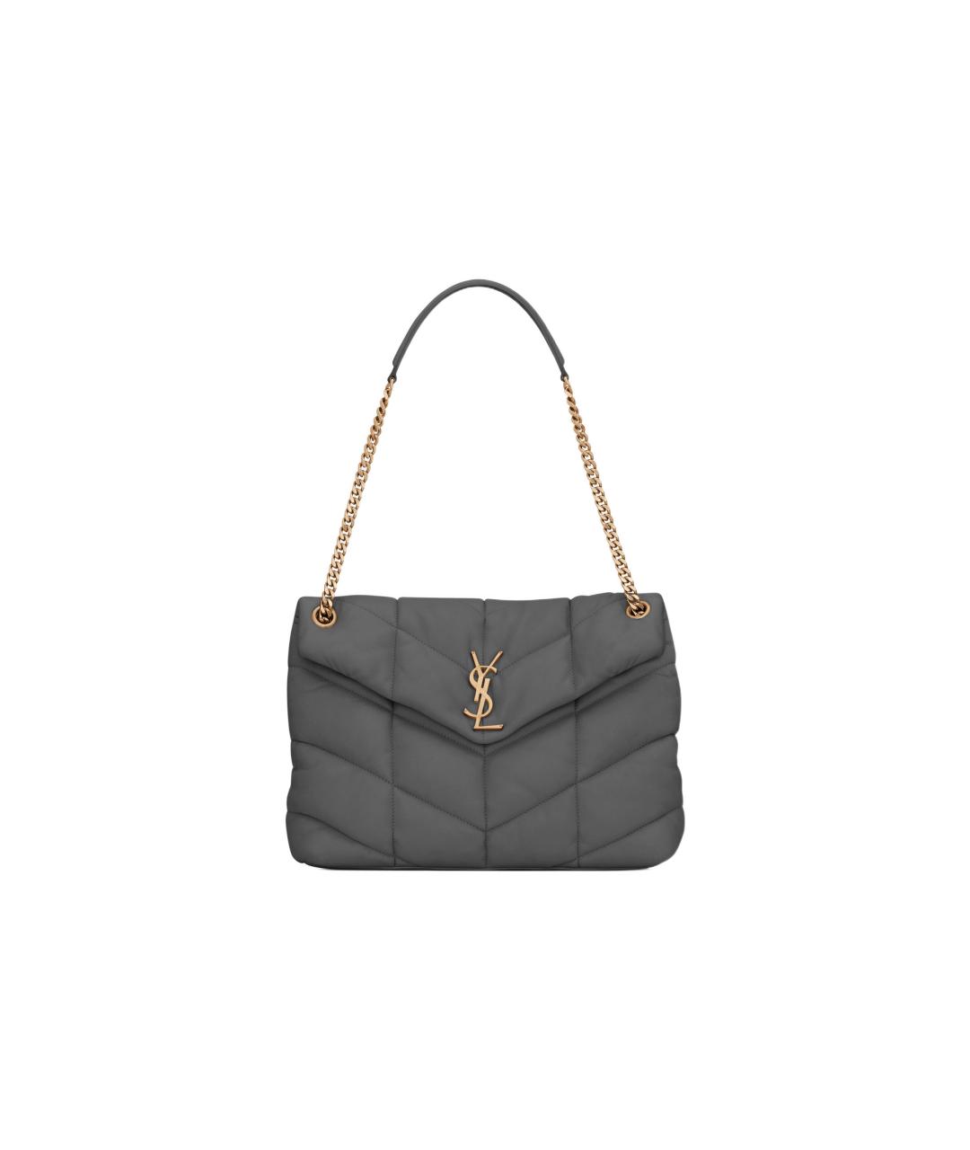 SAINT LAURENT Серая сумка через плечо, фото 1