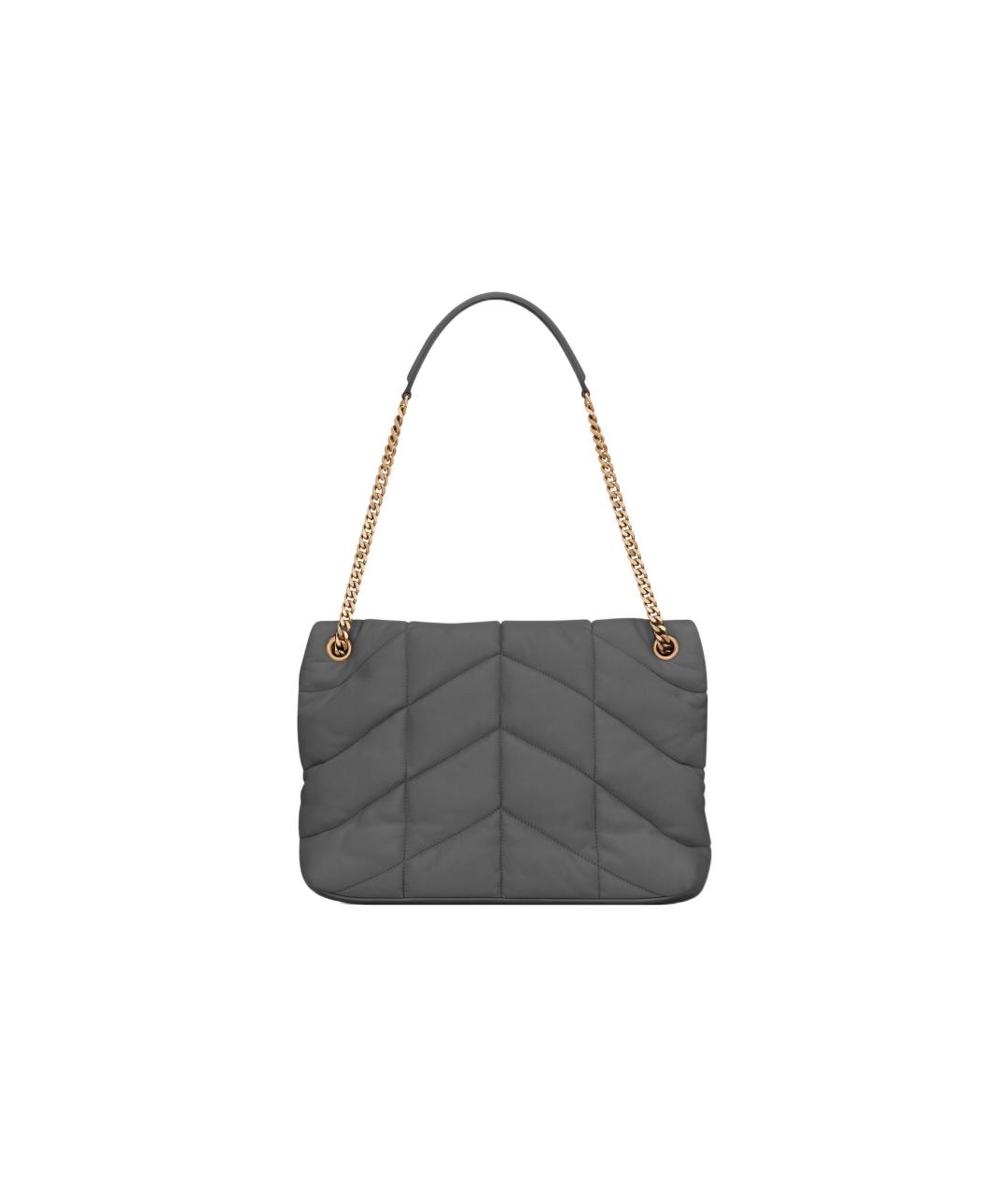 SAINT LAURENT Серая сумка через плечо, фото 2