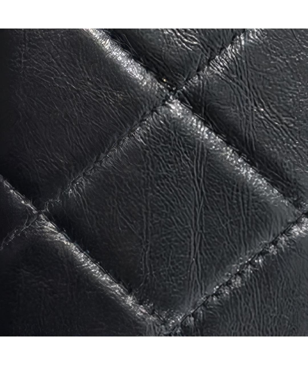 CHANEL Черная кожаная сумка через плечо, фото 4