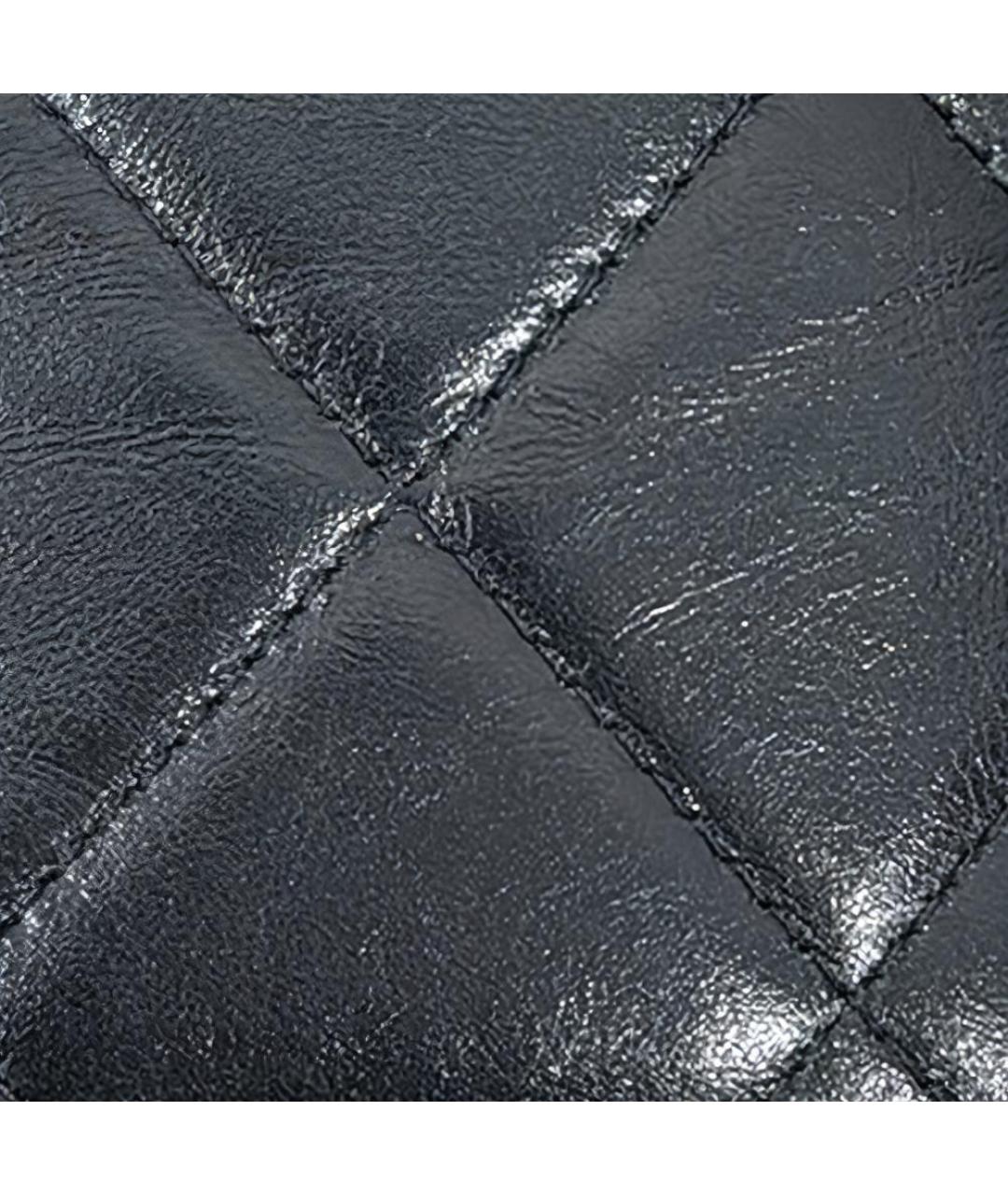 CHANEL Черная кожаная сумка через плечо, фото 3