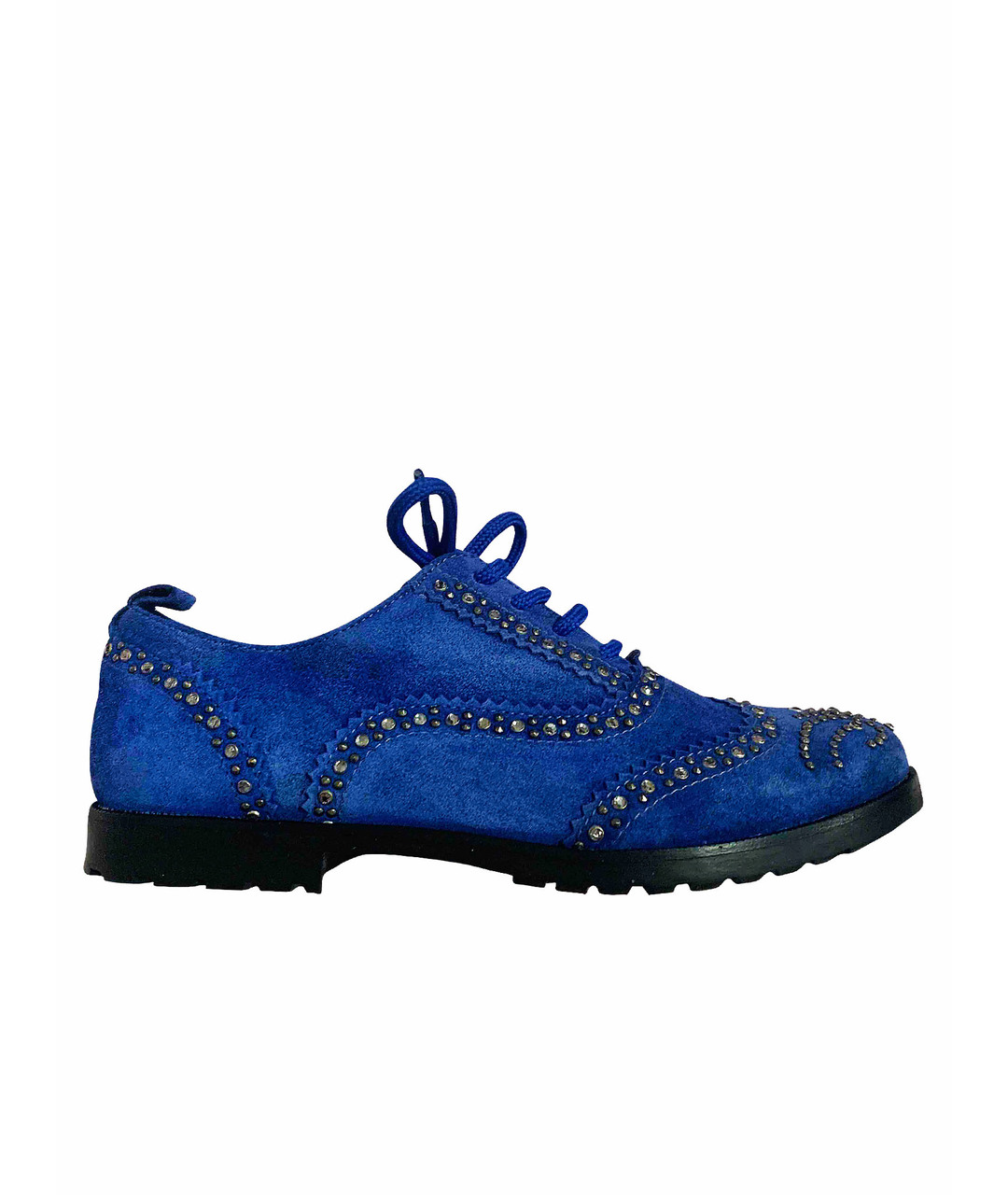 ERMANNO SCERVINO Синие замшевые ботинки, фото 1