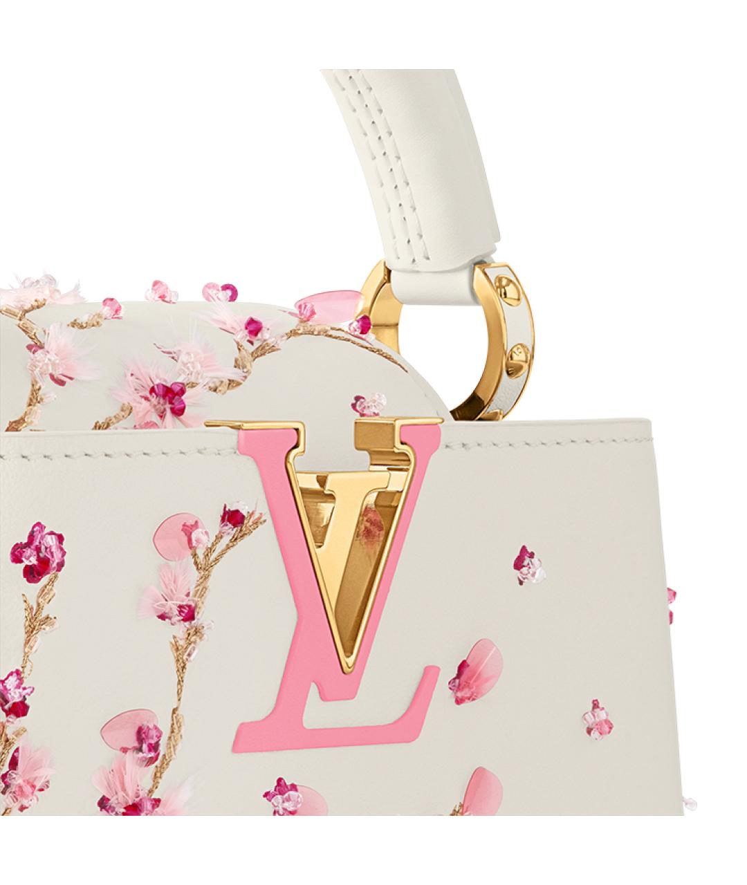 LOUIS VUITTON Белая сумка с короткими ручками, фото 5