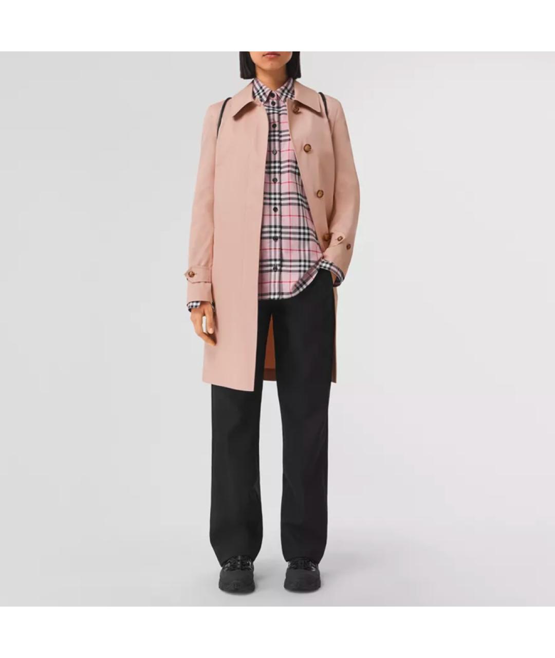 BURBERRY Розовое пальто, фото 2