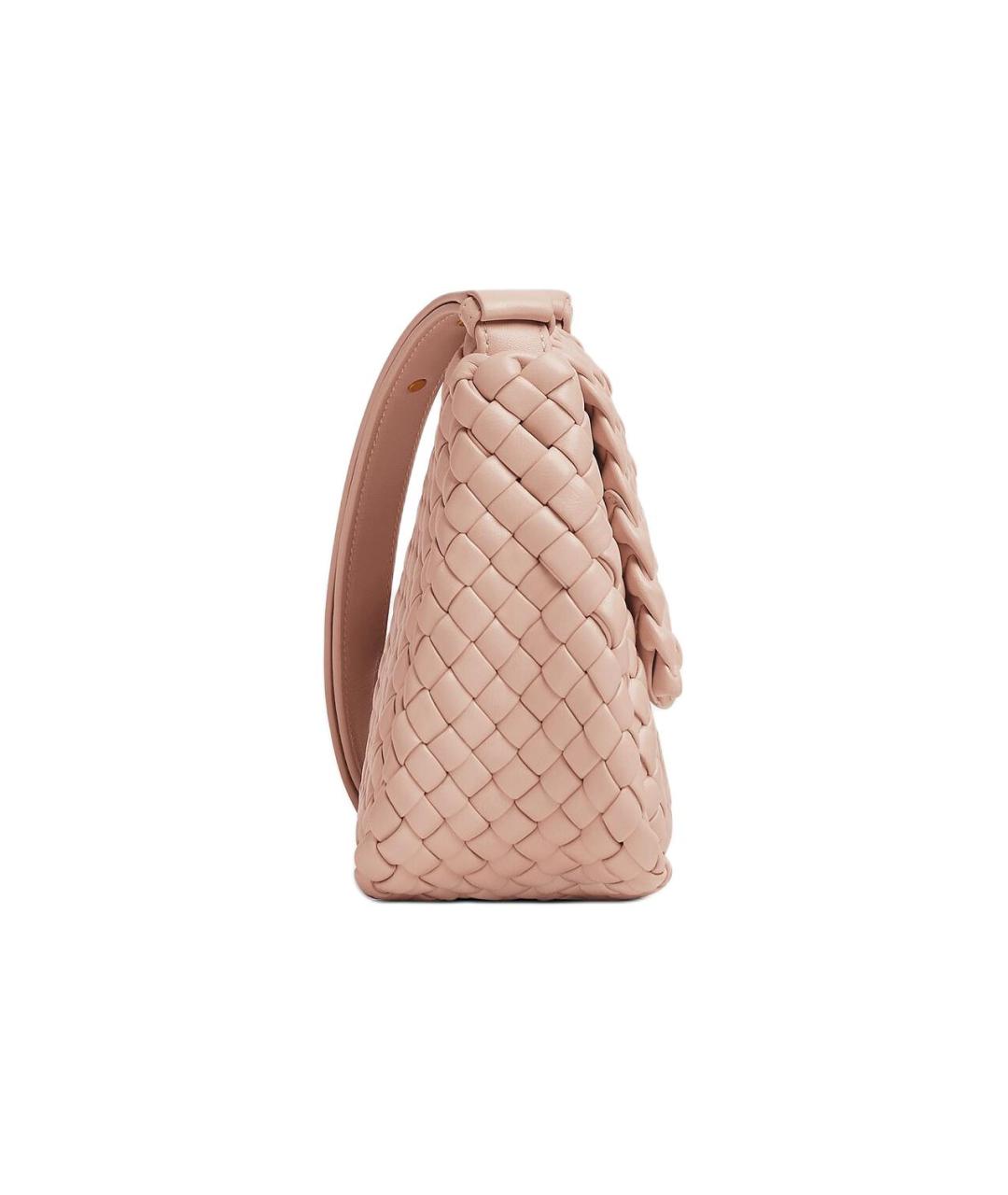 BOTTEGA VENETA Розовая кожаная сумка через плечо, фото 2