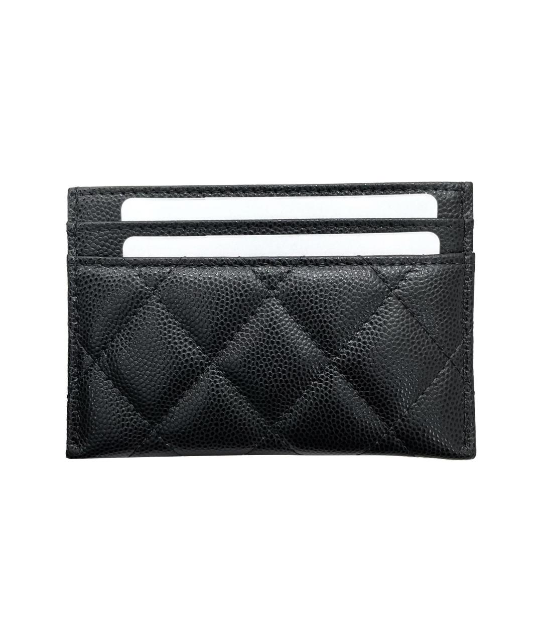 CHANEL Черный кожаный кардхолдер, фото 2