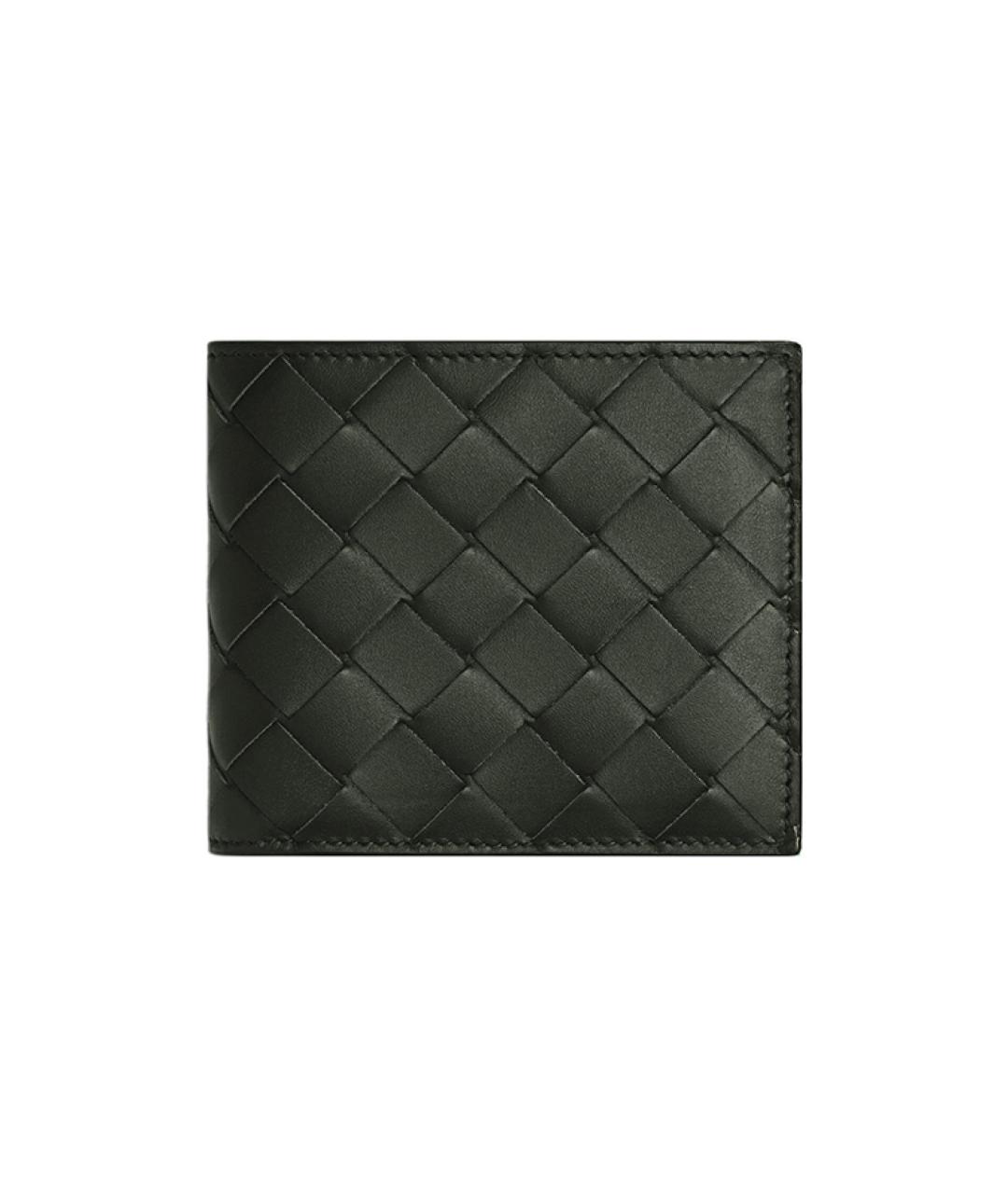 BOTTEGA VENETA Черный кожаный кошелек, фото 1
