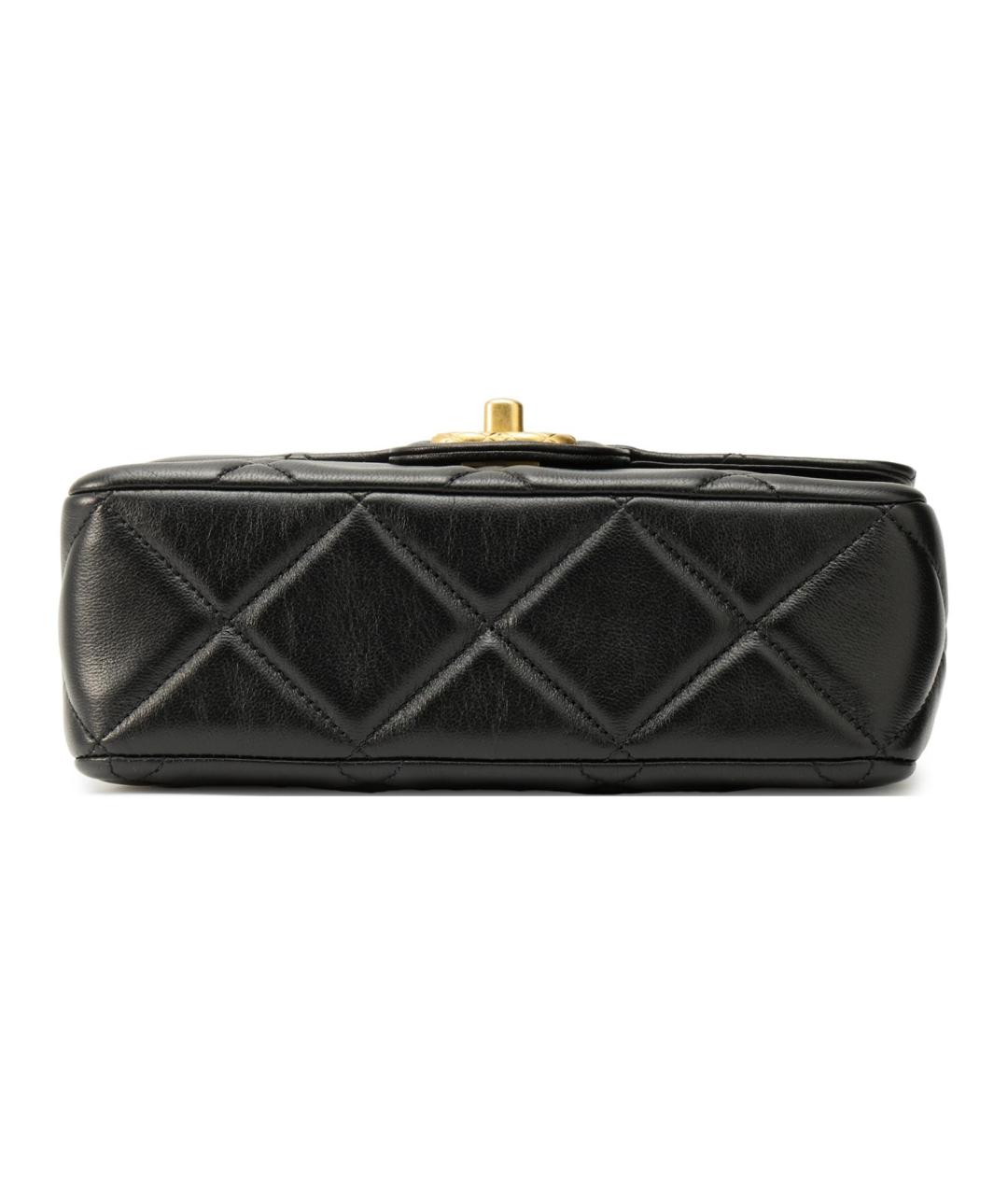 CHANEL Черная кожаная сумка через плечо, фото 4