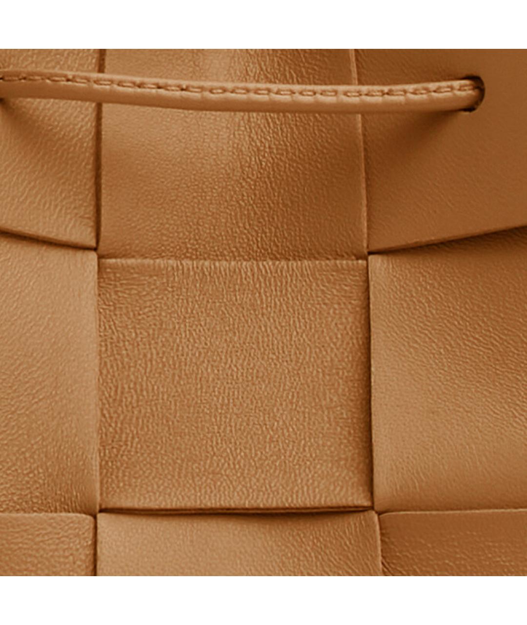 BOTTEGA VENETA Коричневая кожаная сумка через плечо, фото 4