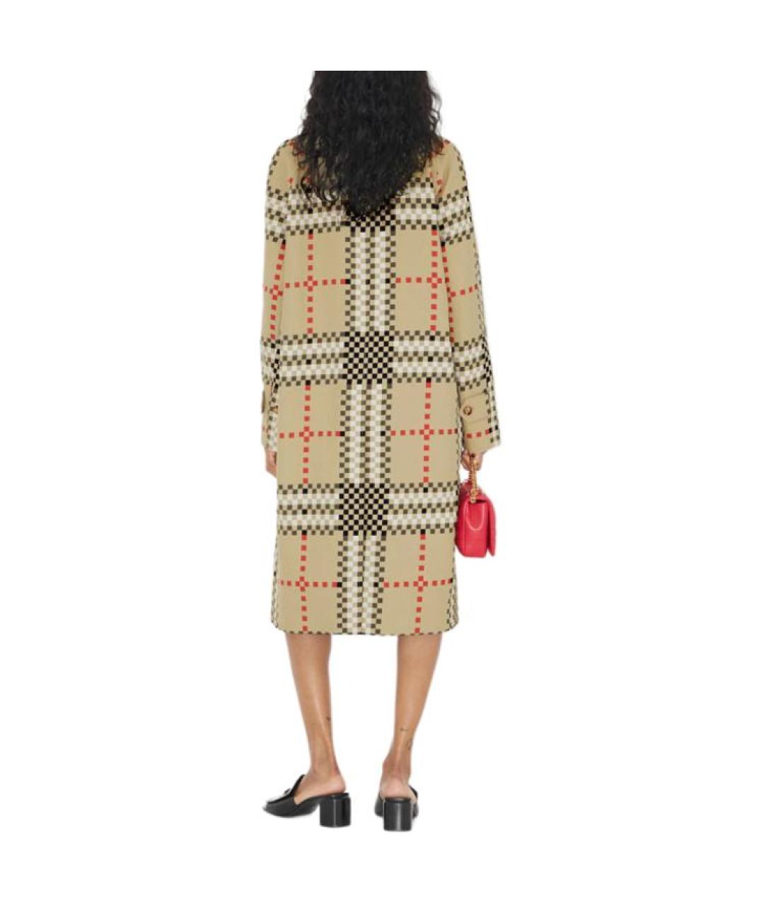 BURBERRY Бежевое пальто, фото 3