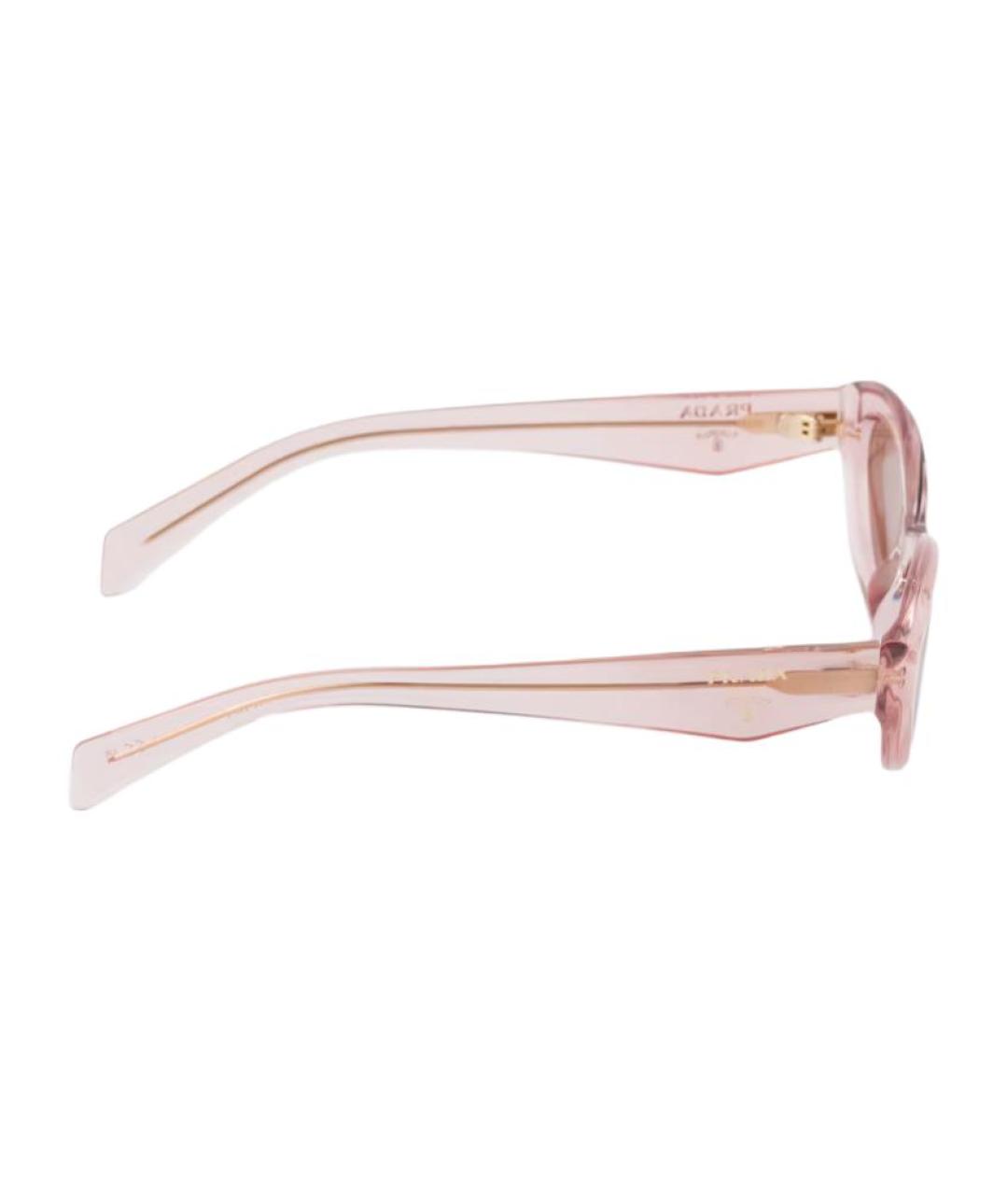 PRADA Розовые пластиковые солнцезащитные очки, фото 4