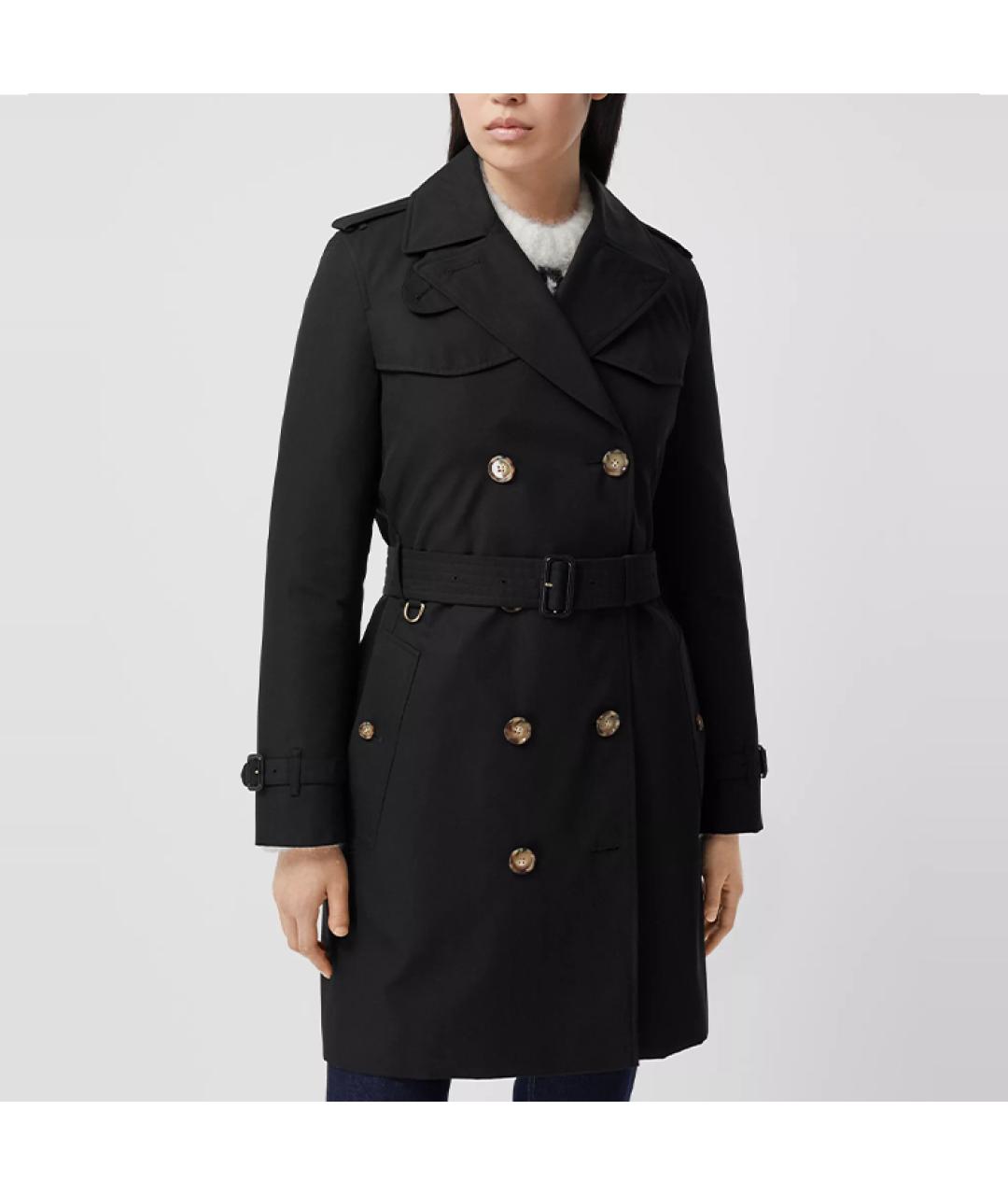 BURBERRY Черный тренч/плащ, фото 2