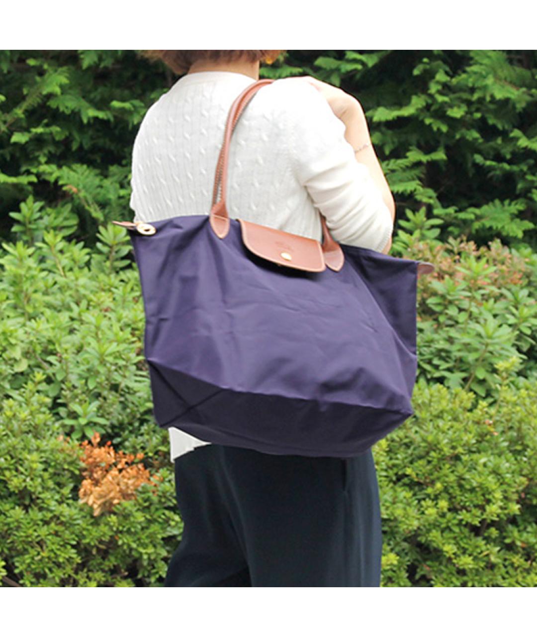 LONGCHAMP Синяя нейлоновая сумка через плечо, фото 4