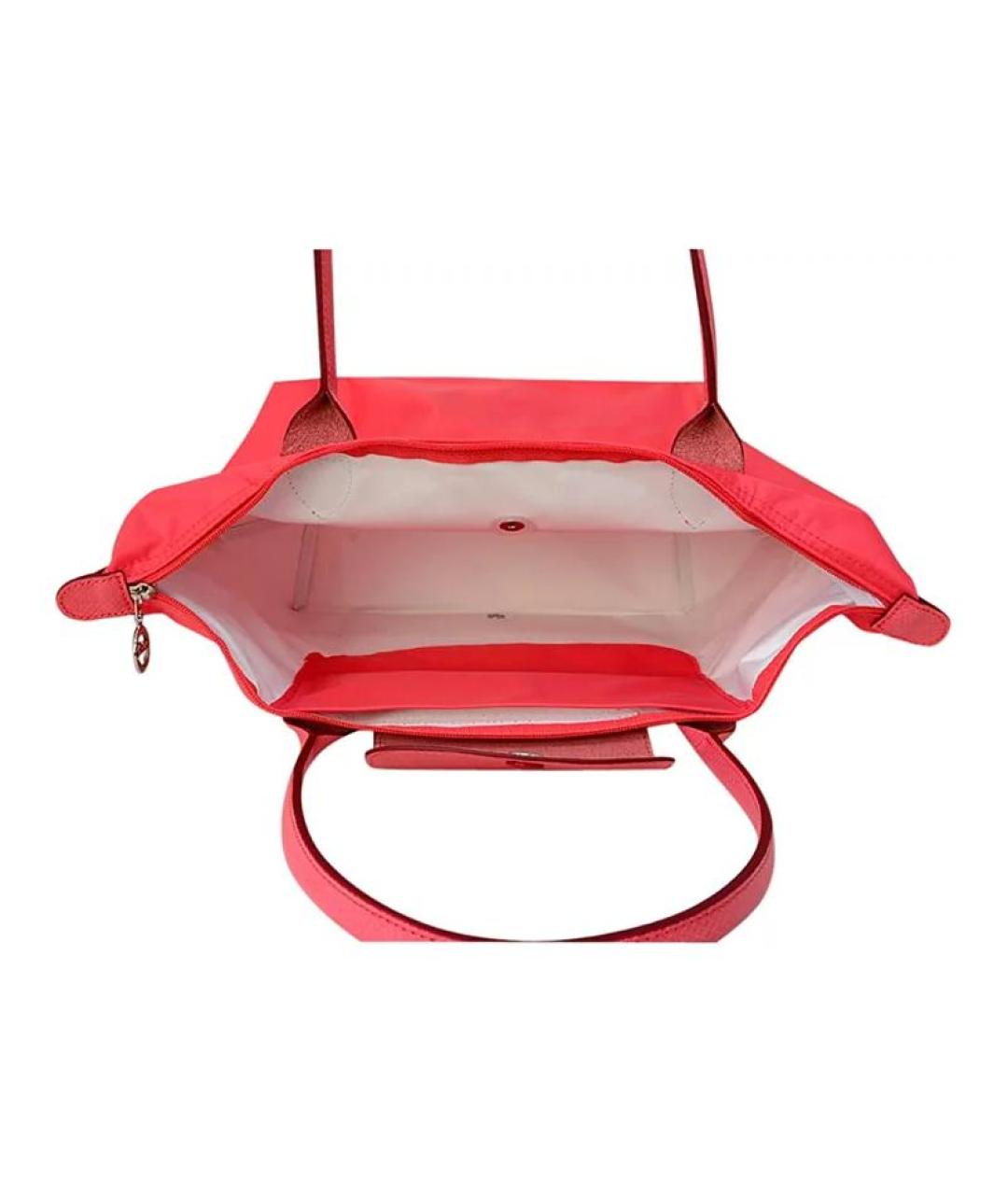 LONGCHAMP Красная тканевая сумка через плечо, фото 5