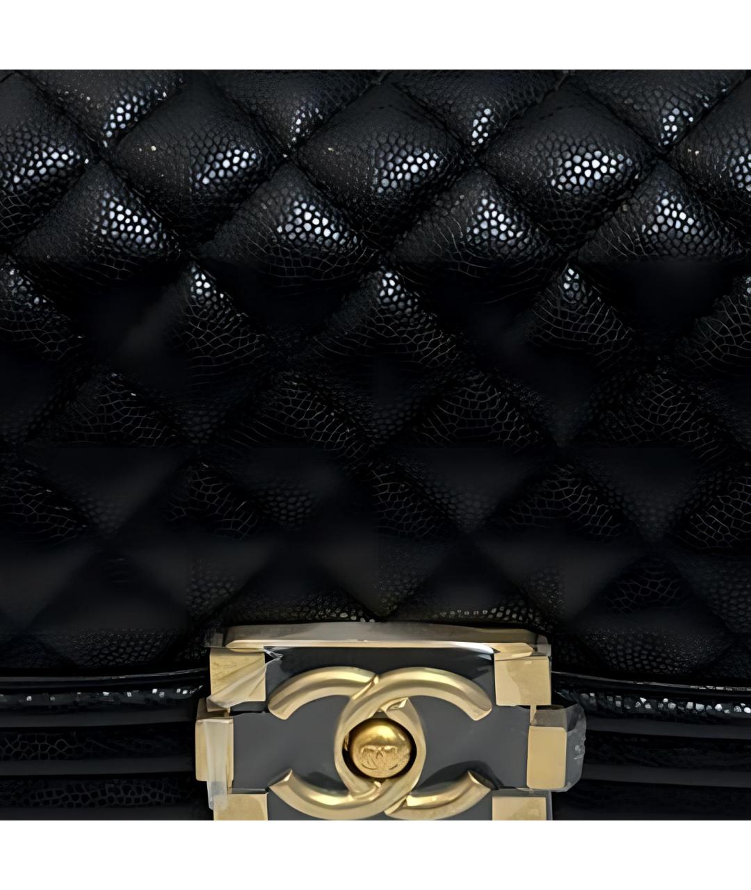 CHANEL Черная кожаная сумка через плечо, фото 4