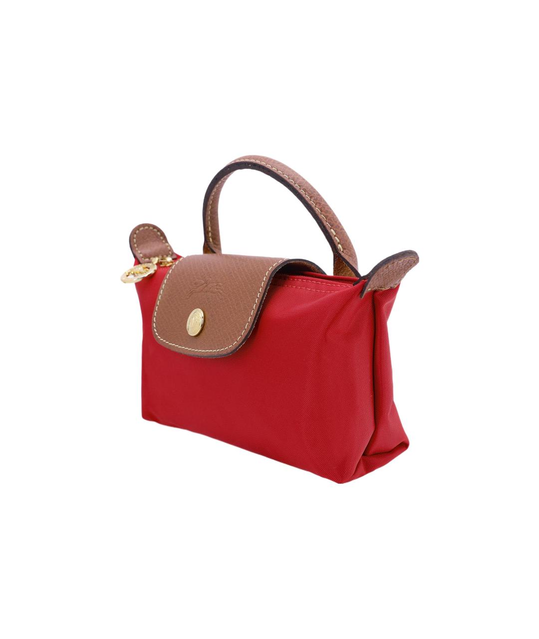 LONGCHAMP Красная тканевая сумка через плечо, фото 2