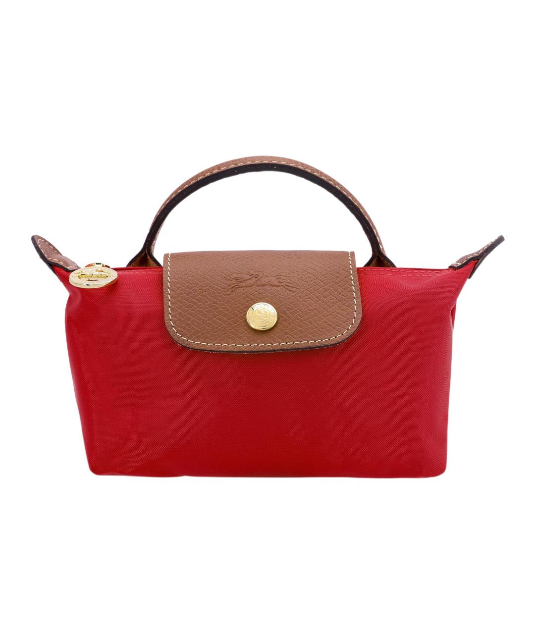 LONGCHAMP Красная тканевая сумка через плечо, фото 5