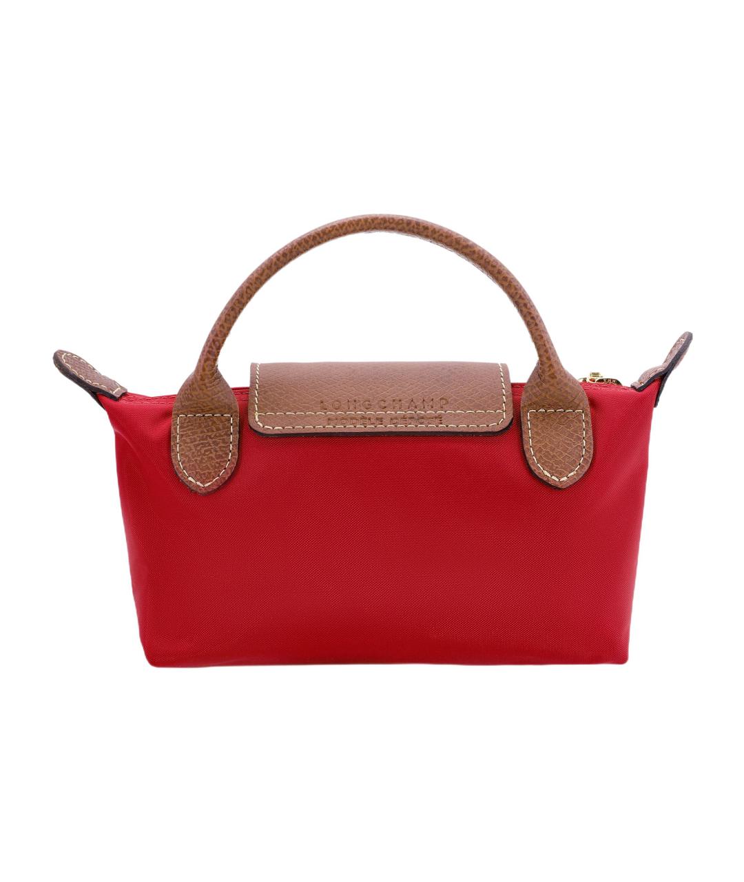 LONGCHAMP Красная тканевая сумка через плечо, фото 3