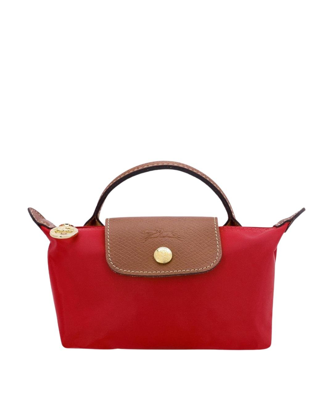 LONGCHAMP Красная тканевая сумка через плечо, фото 1
