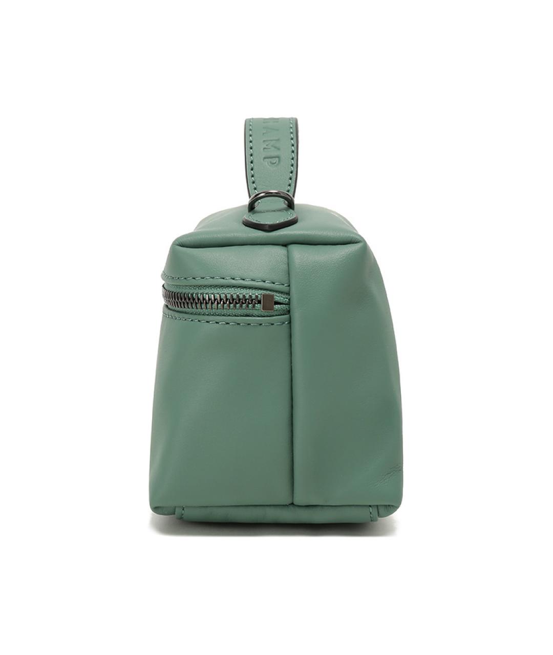 LONGCHAMP Зеленая кожаная сумка с короткими ручками, фото 3