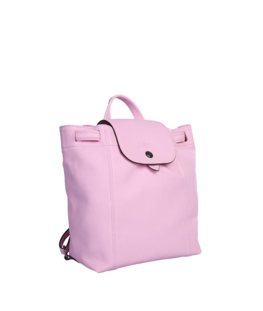 LONGCHAMP Розовый кожаный рюкзак, фото 2