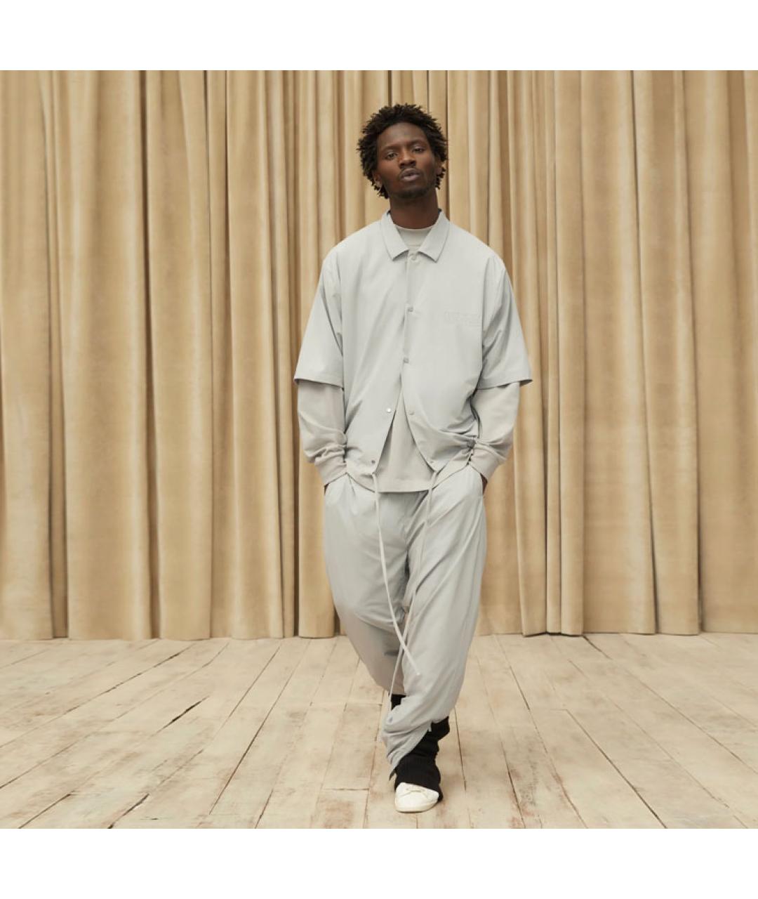 FEAR OF GOD ESSENTIALS Серые повседневные брюки, фото 4