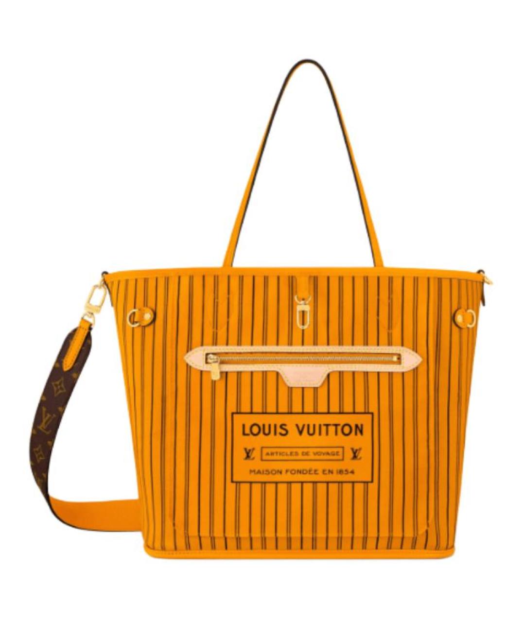 LOUIS VUITTON Оранжевая сумка тоут, фото 1