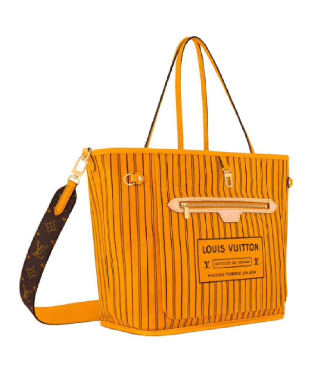 LOUIS VUITTON Оранжевая сумка тоут, фото 2