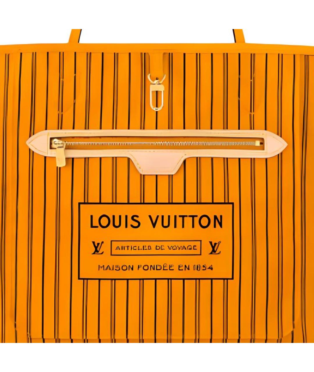 LOUIS VUITTON Оранжевая сумка тоут, фото 4