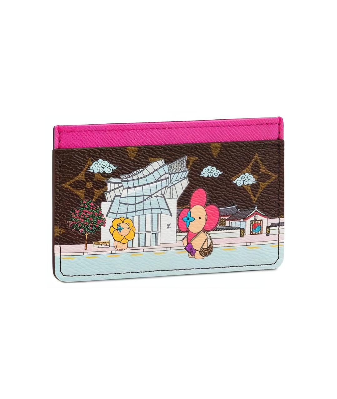 LOUIS VUITTON Коричневый кардхолдер, фото 1